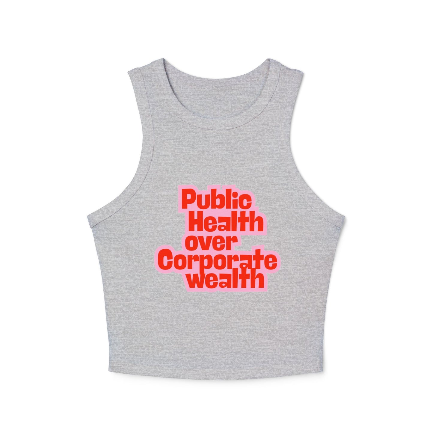 Public Health Over Corporate Wealth Women's Tank Top